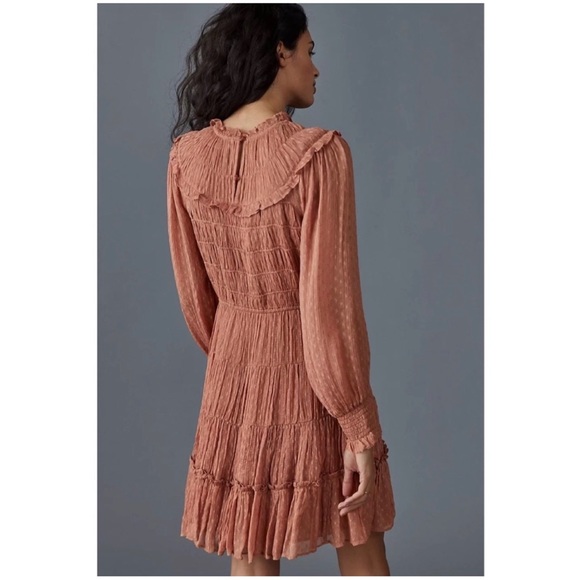 Anthropologie Dalia Smocked Mini Dress - SZ XL - NWT - Picture 5 of 12